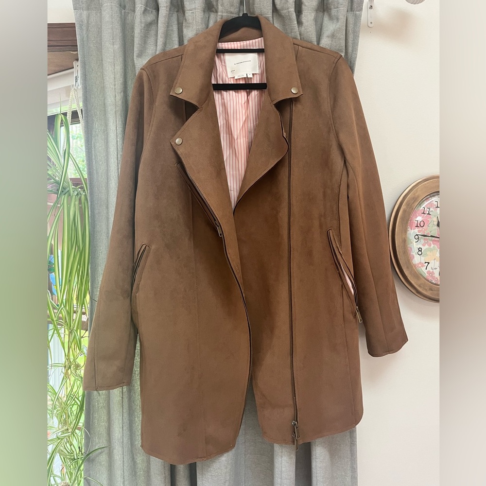 ANTHROPOLOGIE faux suede jacket